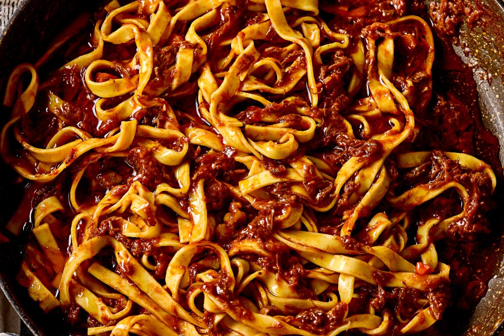 Savoury Beef Ragu with Tagliatelle Pasta