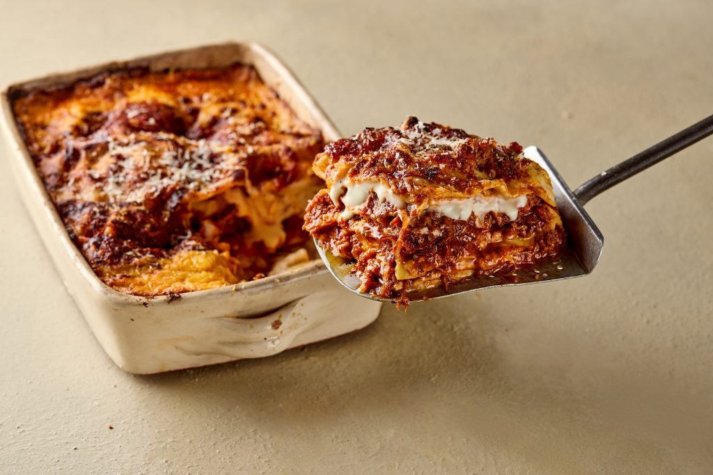 Savoury Beef Shin Lasagne Serving